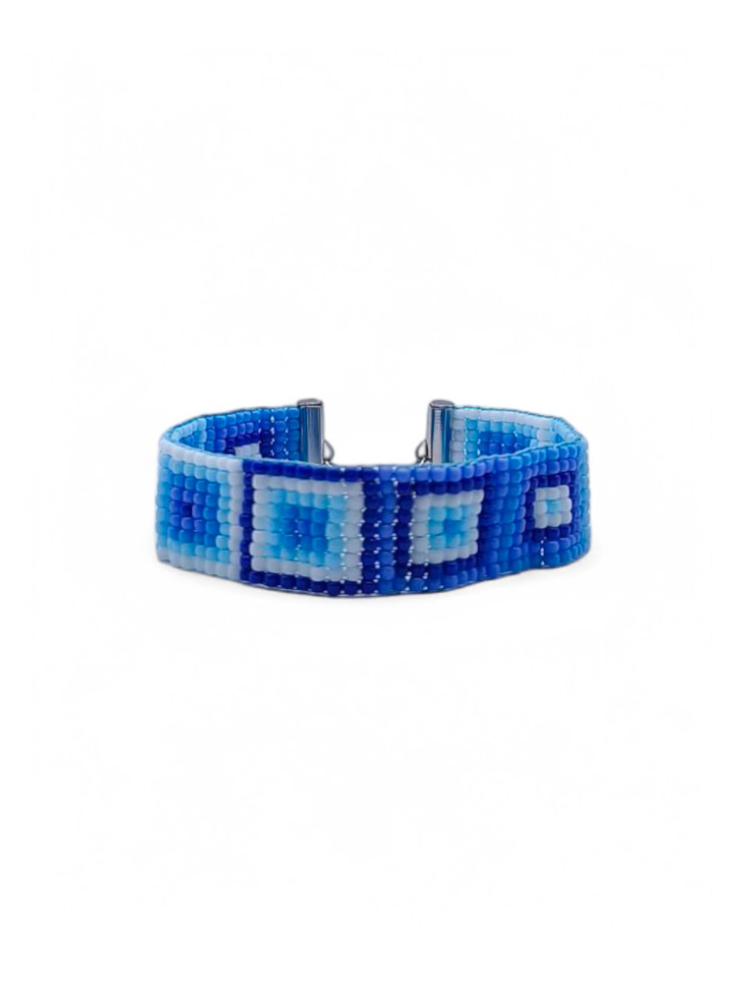 Bratara tesuta handmade Blue View albastru
