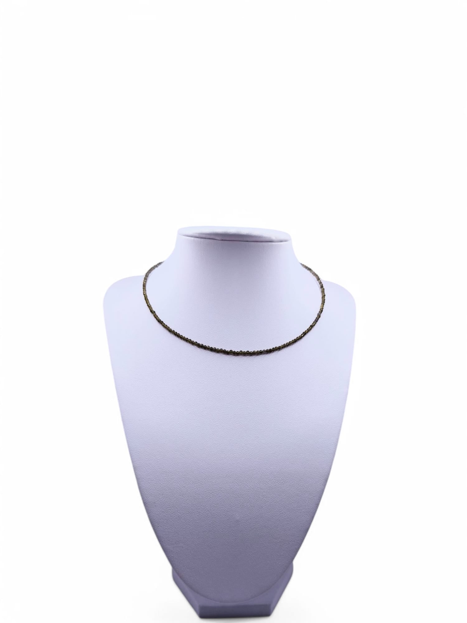 Choker handmade Obsidian Auriu