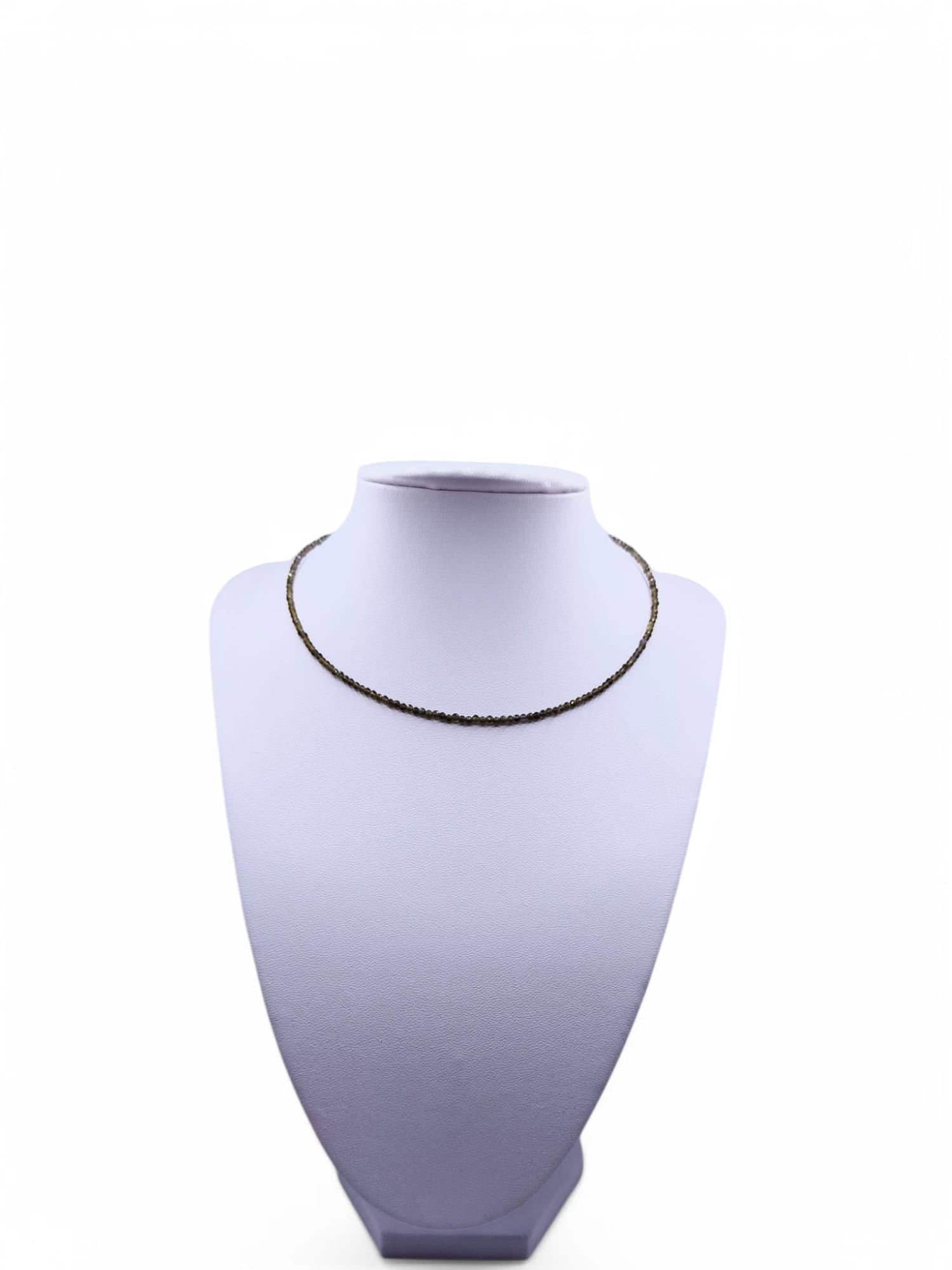 Choker handmade Obsidian Auriu