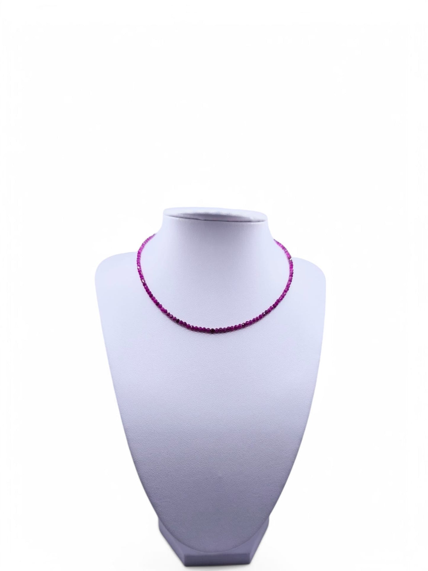 Choker colier handmade Rubin