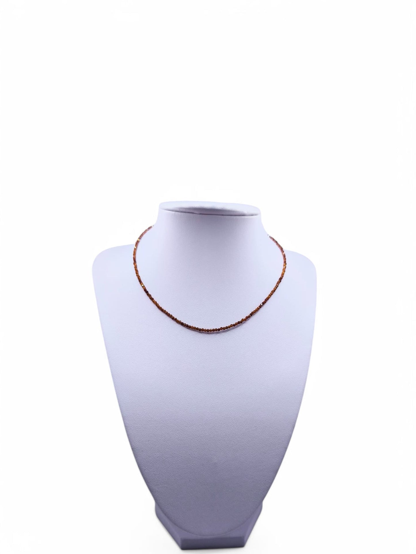 Choker colier handmade Granat Orange