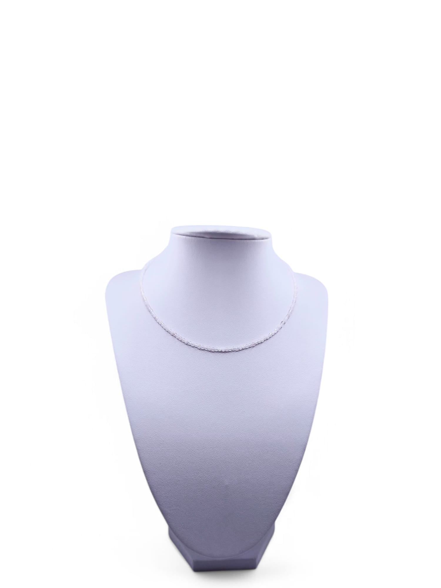 Choker Cuart roz de Madagascar