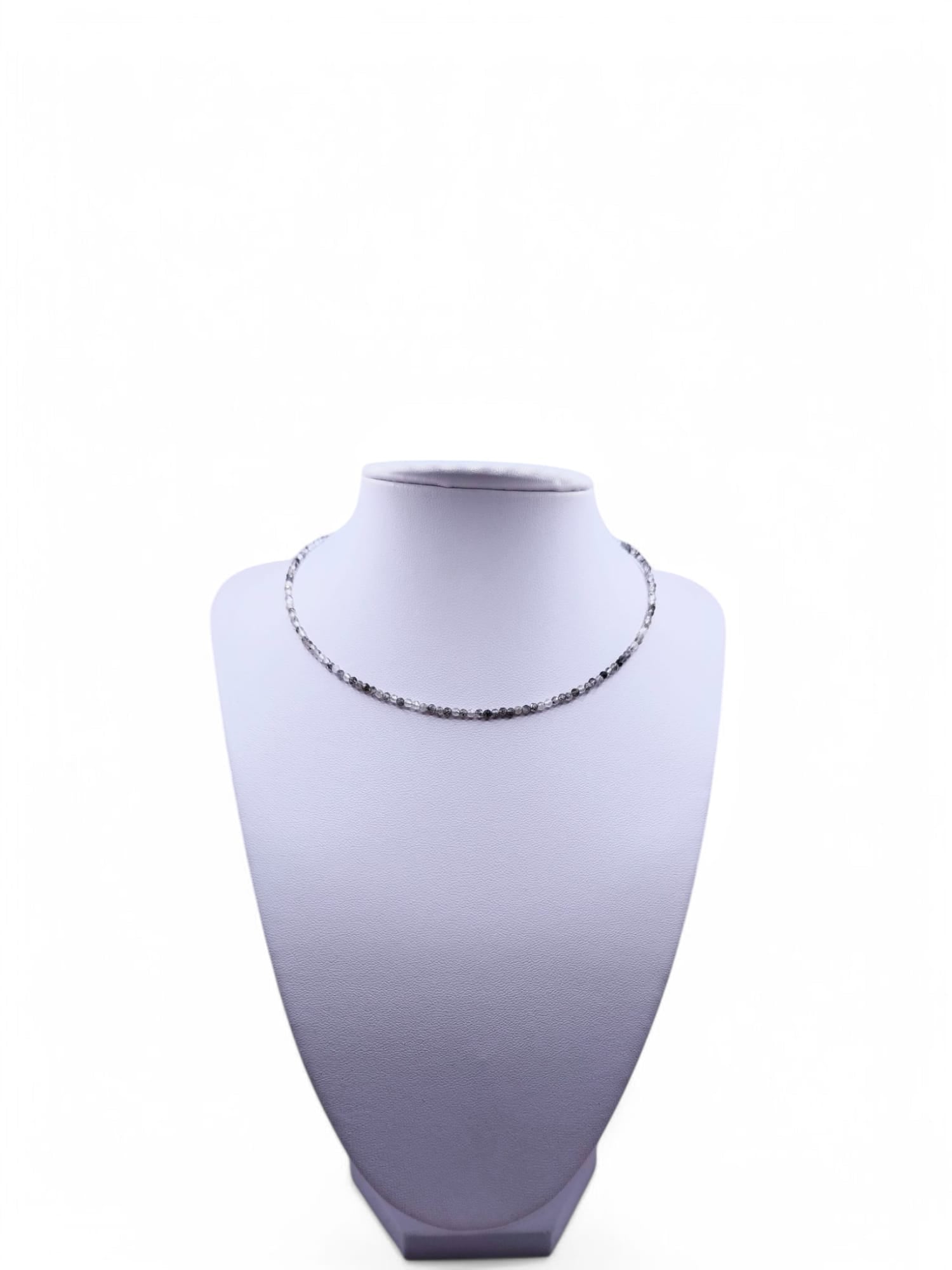 Choker Cuart cu rutil negru