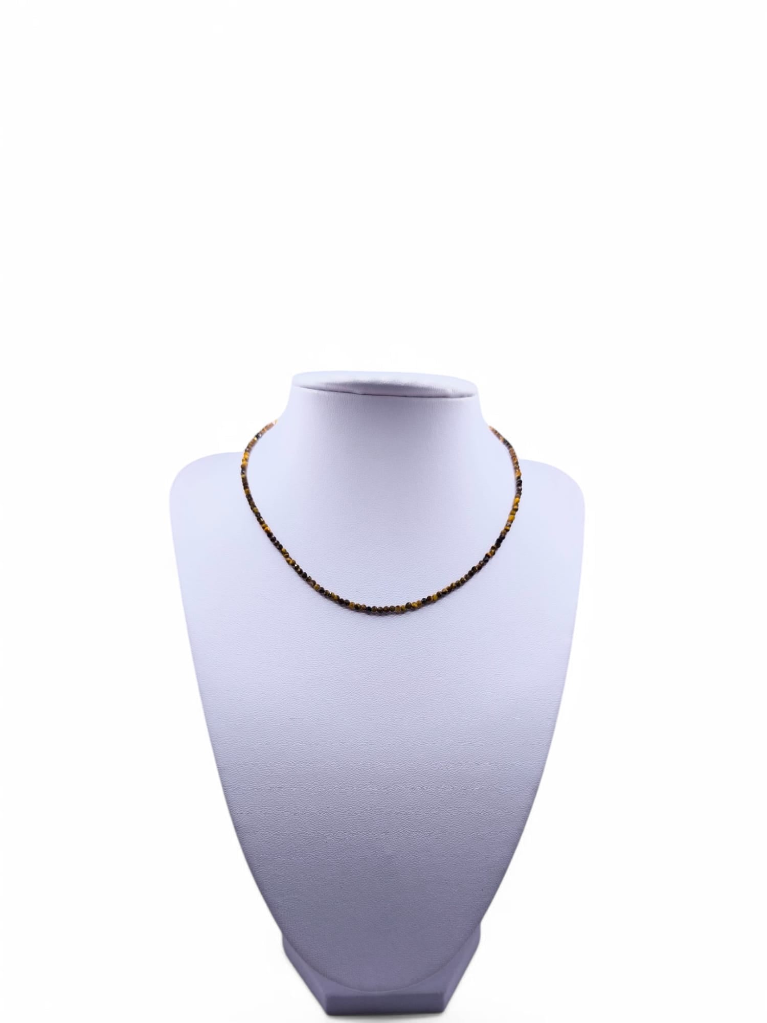 Choker colier handmade Ochi de Tigru