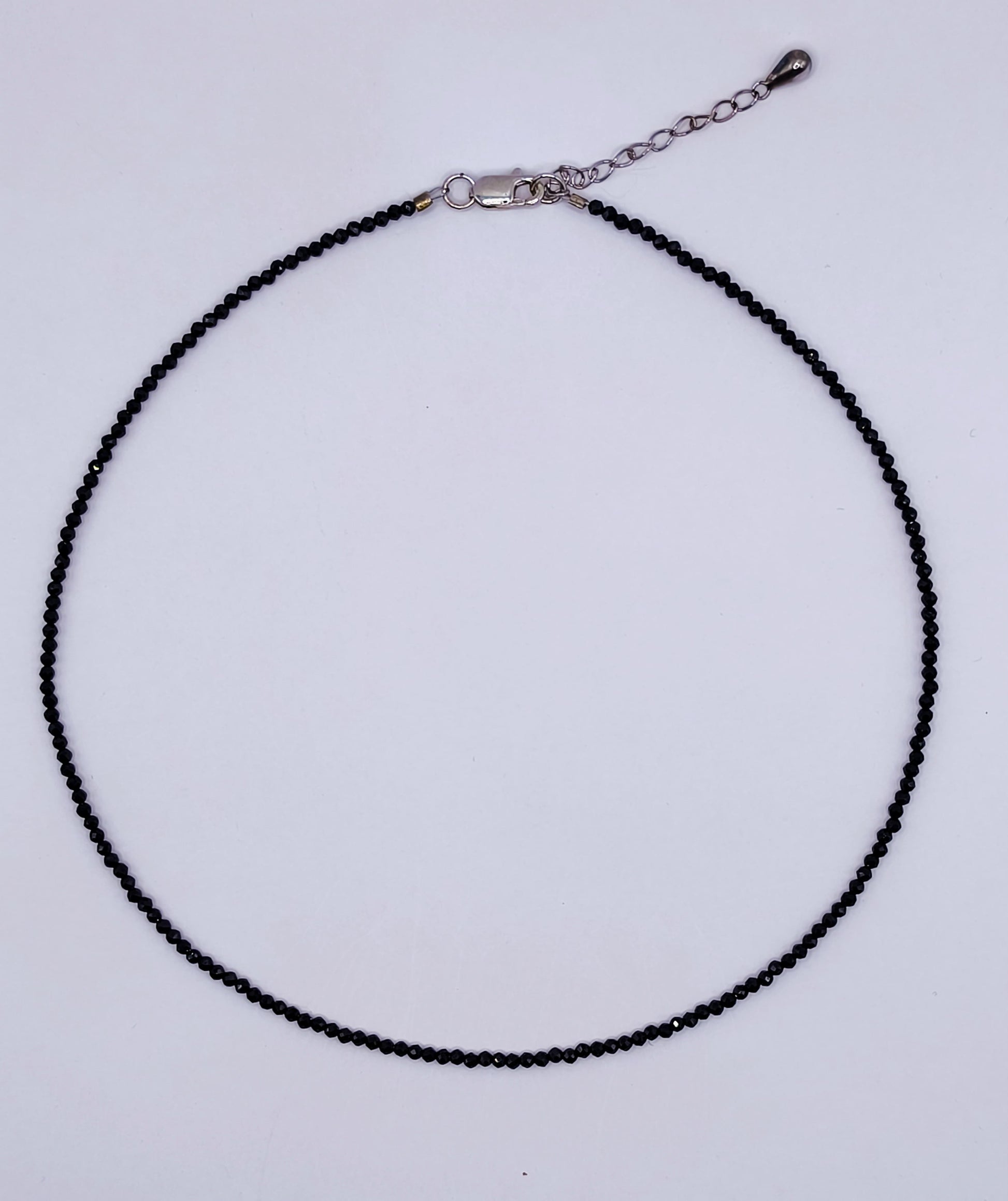 Choker handmade Obsidian Auriu