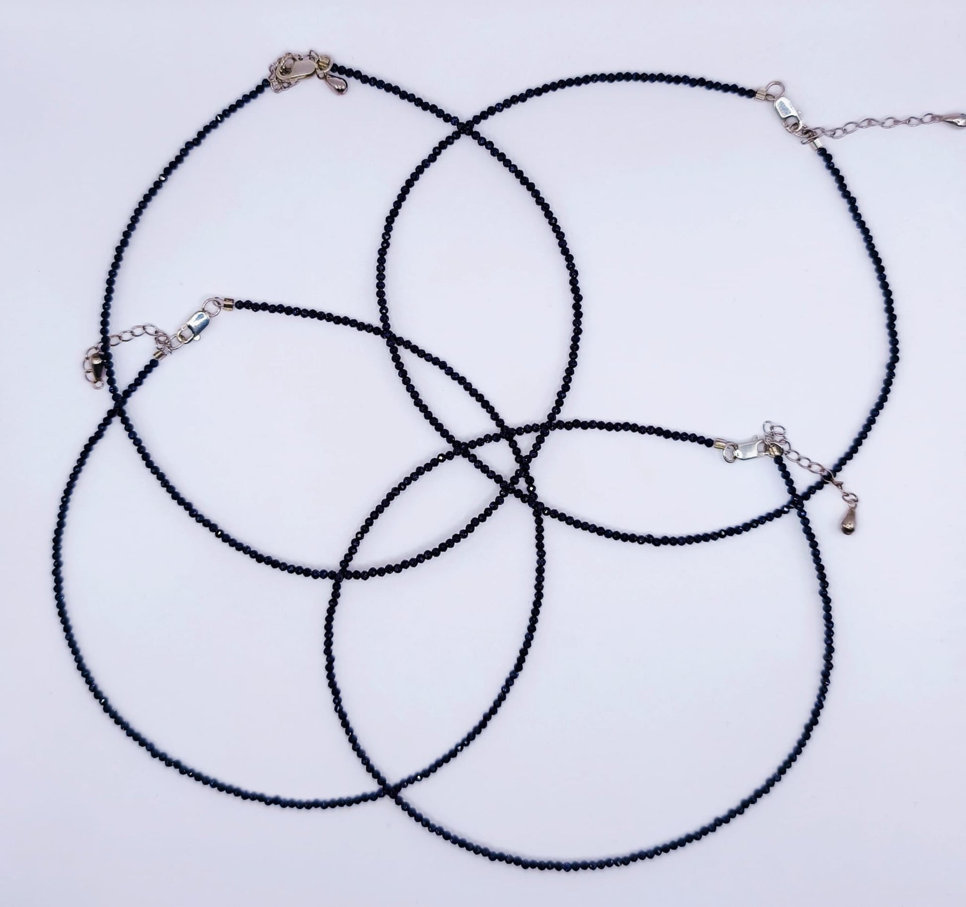 Choker colier handmade Piatra Soarelui Negru