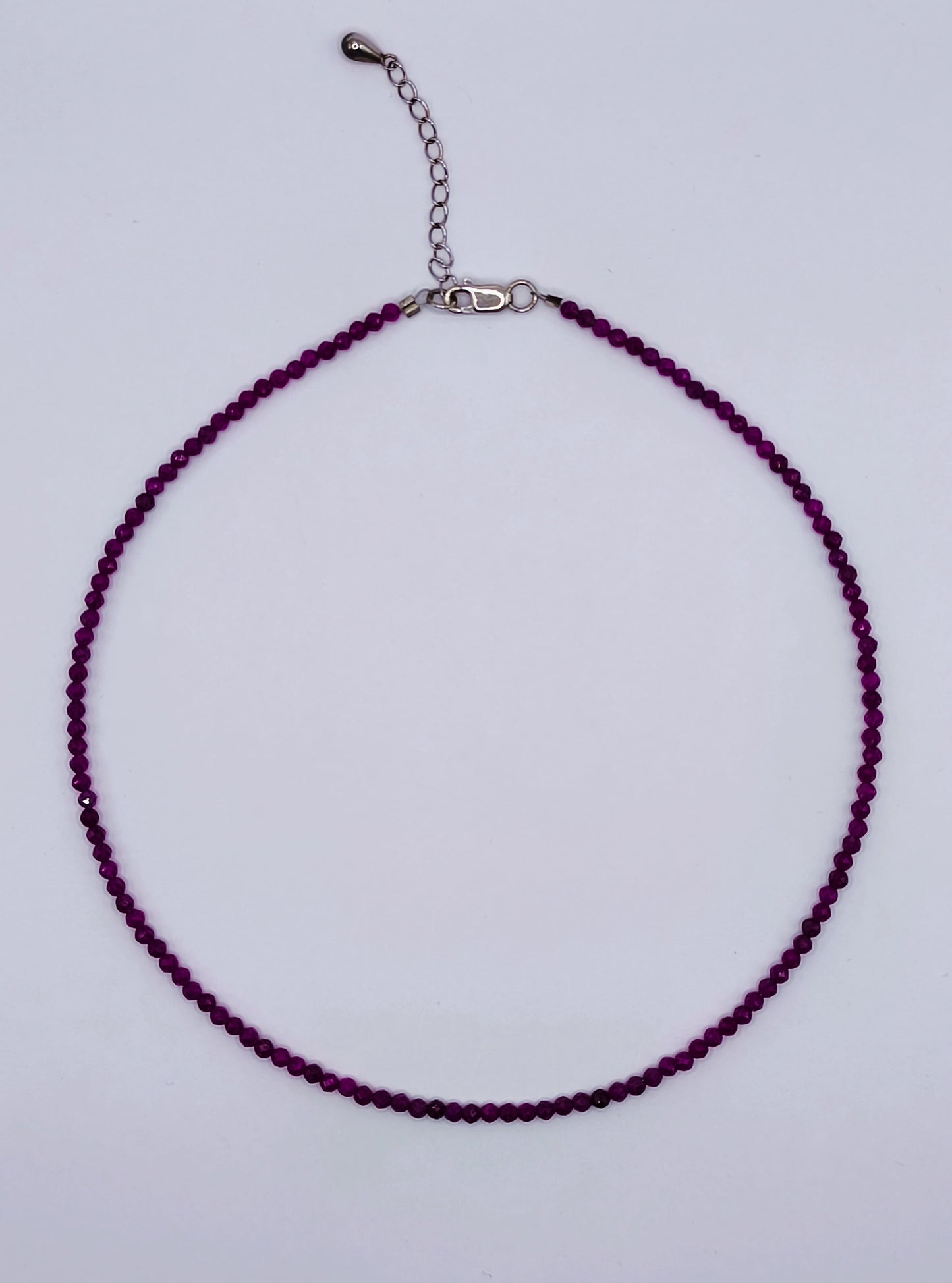 Choker colier handmade Rubin