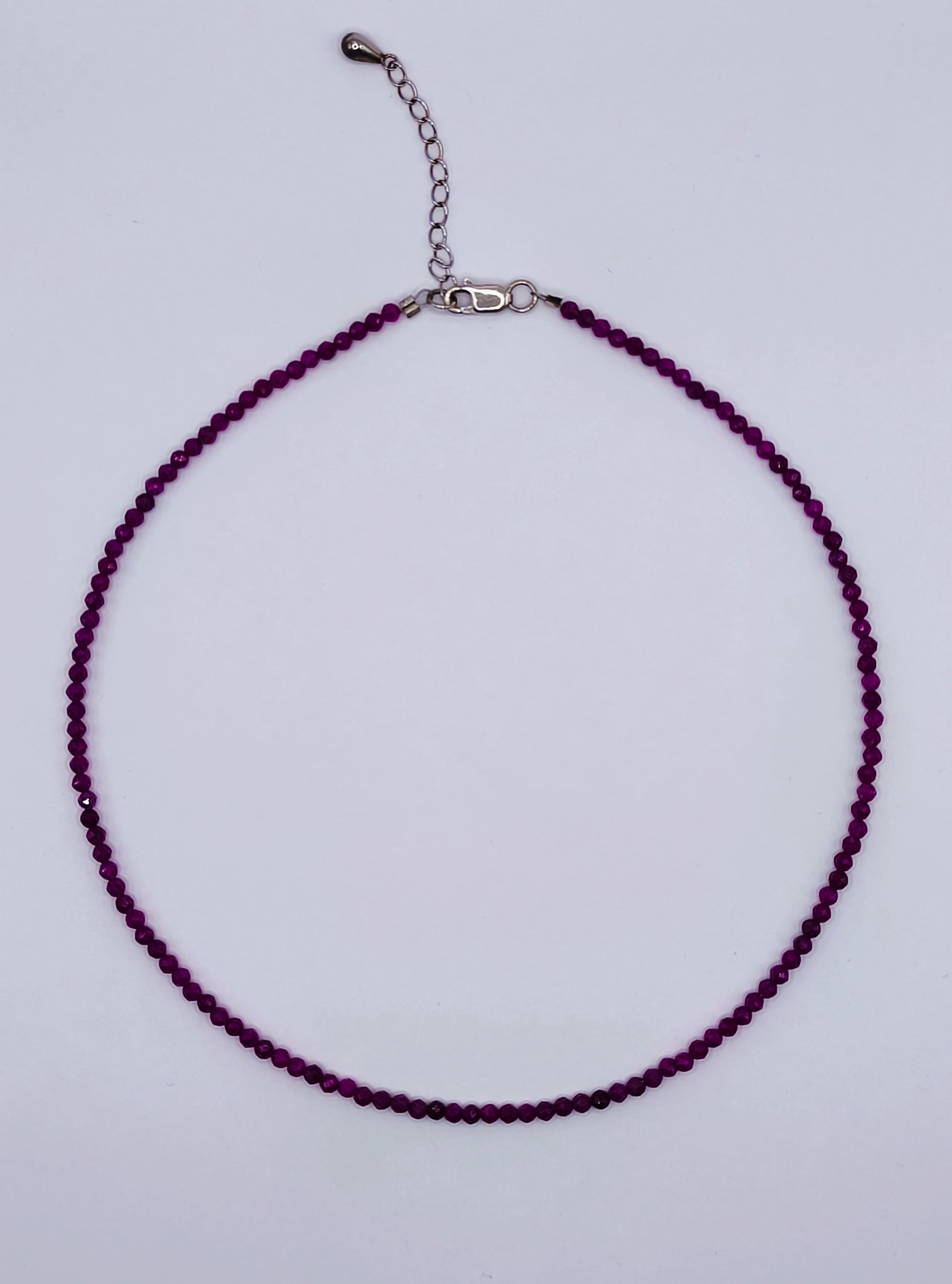 Choker colier handmade Rubin