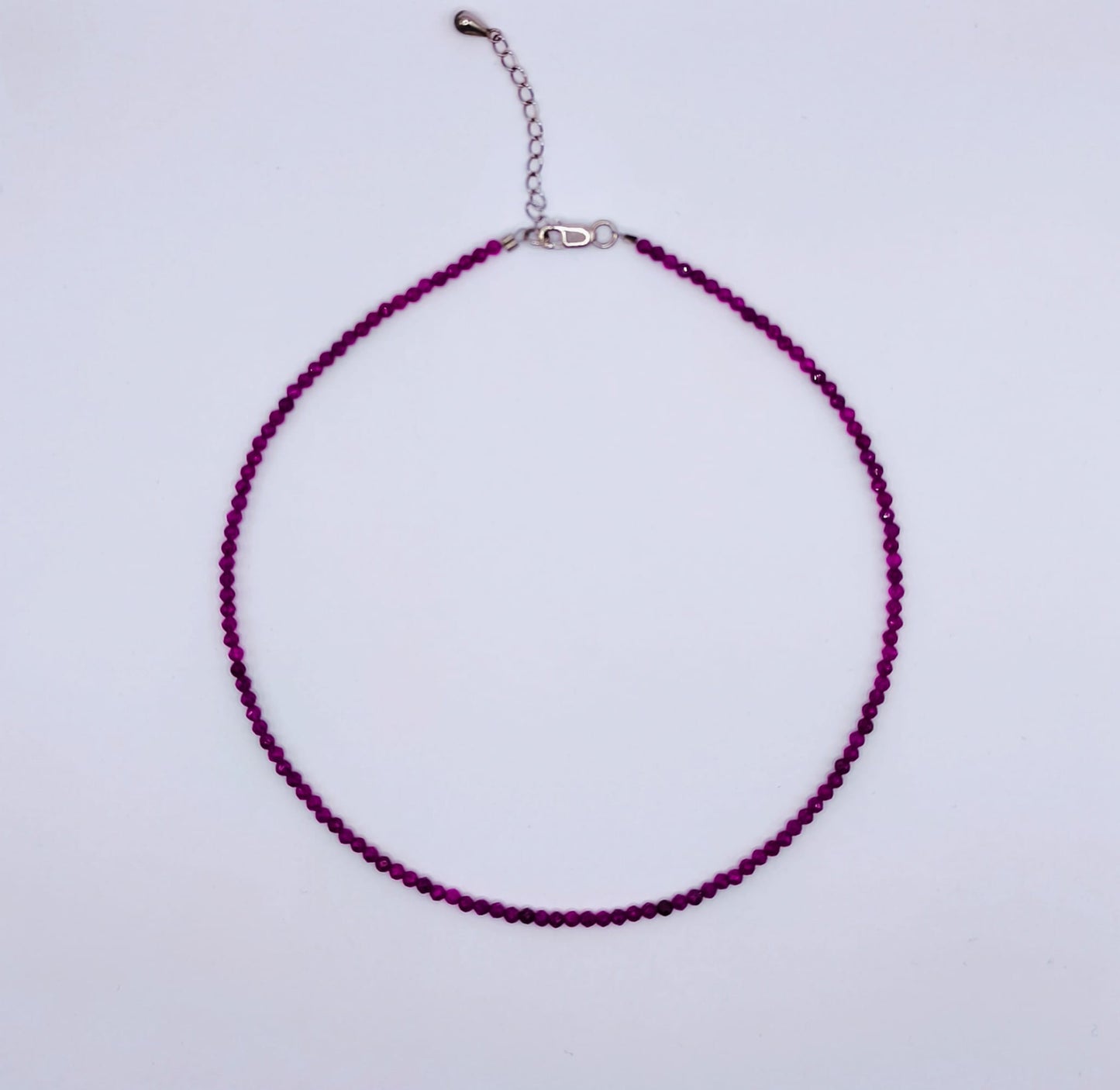 Choker colier handmade Rubin