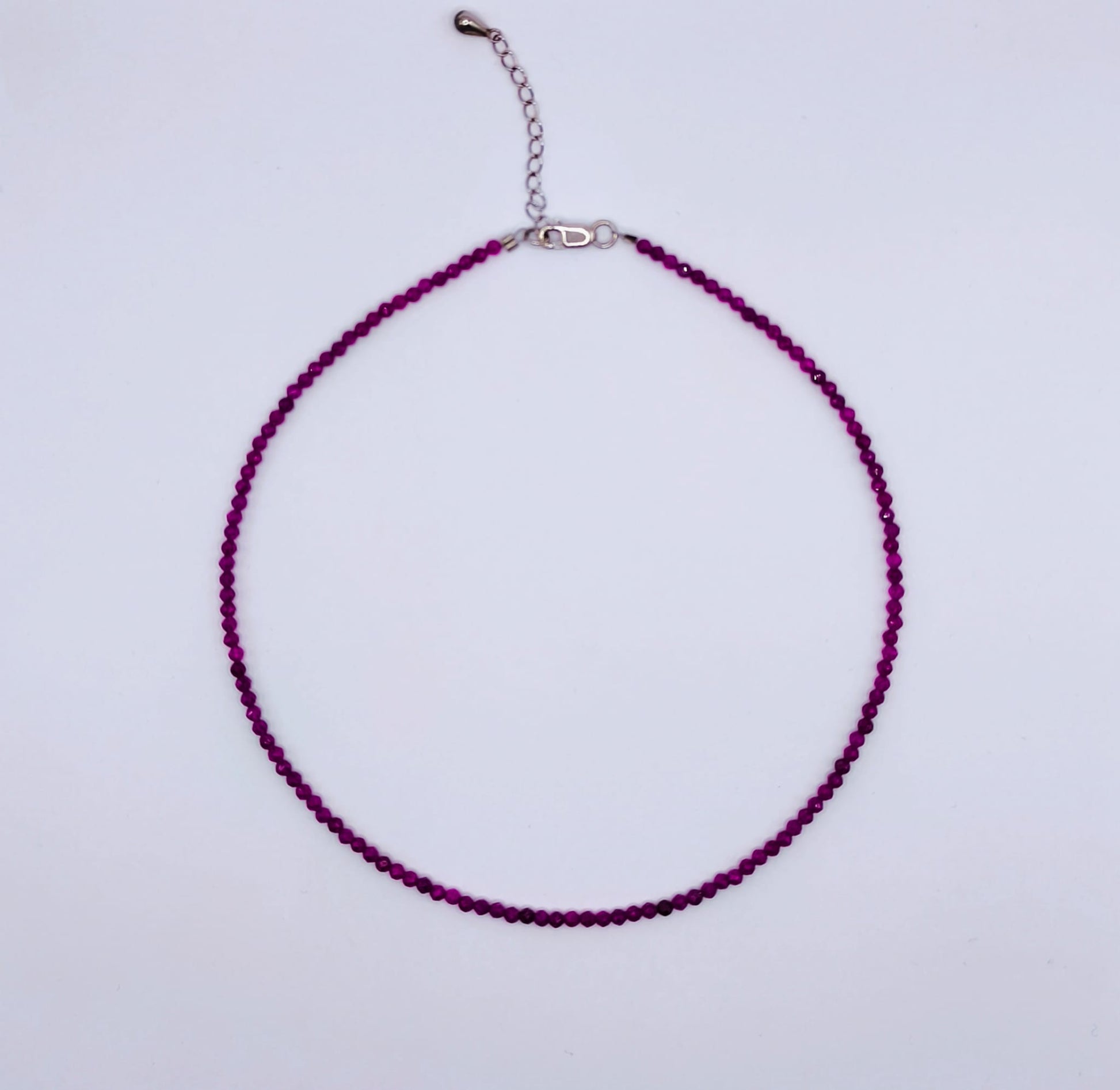 Choker colier handmade Rubin