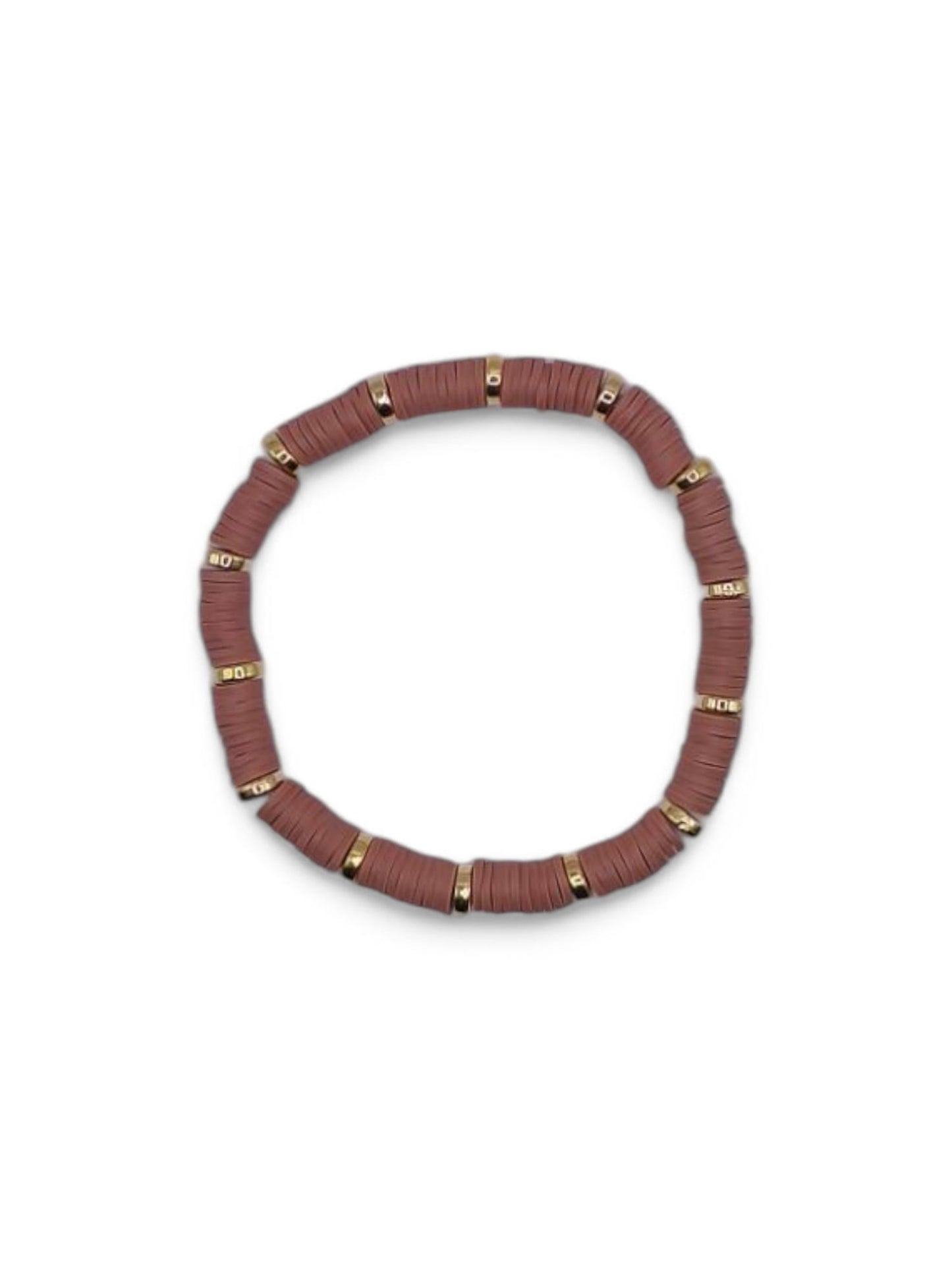 Bratara elastica barbati Brown Gold maro si auriu