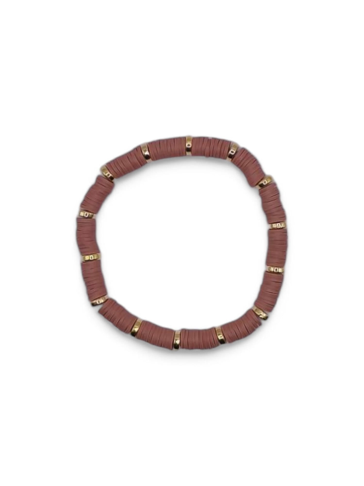 Bratara elastica barbati Brown Gold maro si auriu