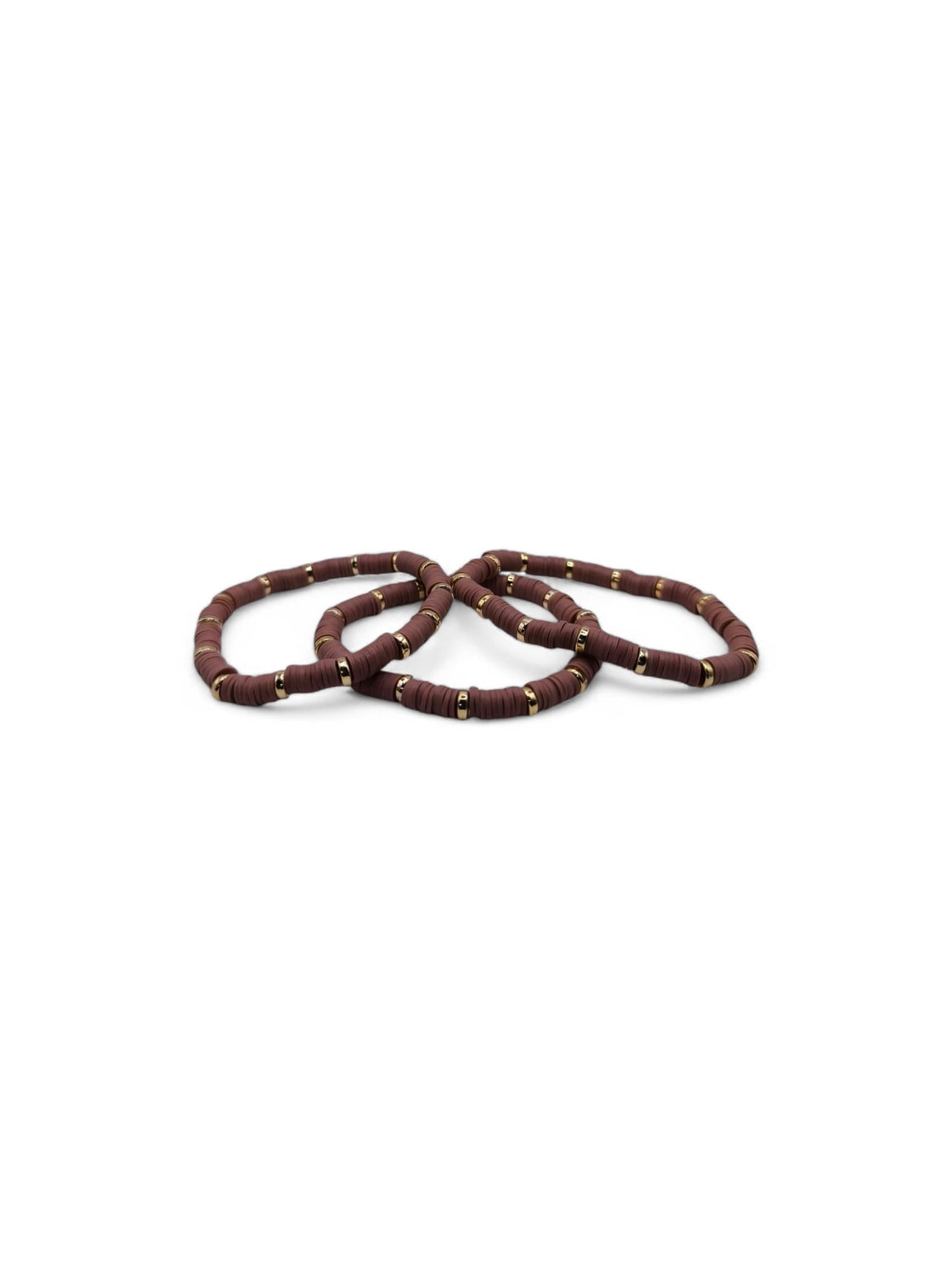 Bratara elastica barbati Brown Gold maro si auriu