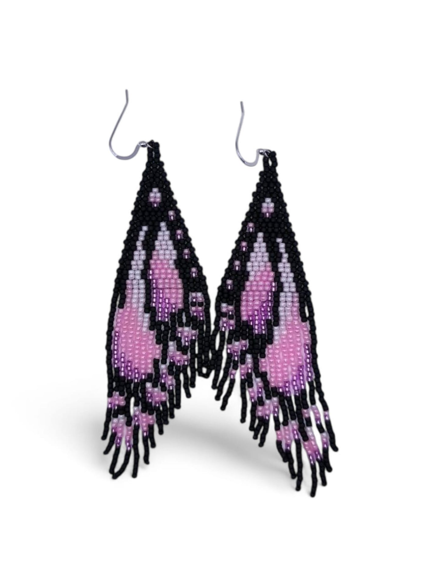 Cercei franjuri Purple Butterfly fluture mov