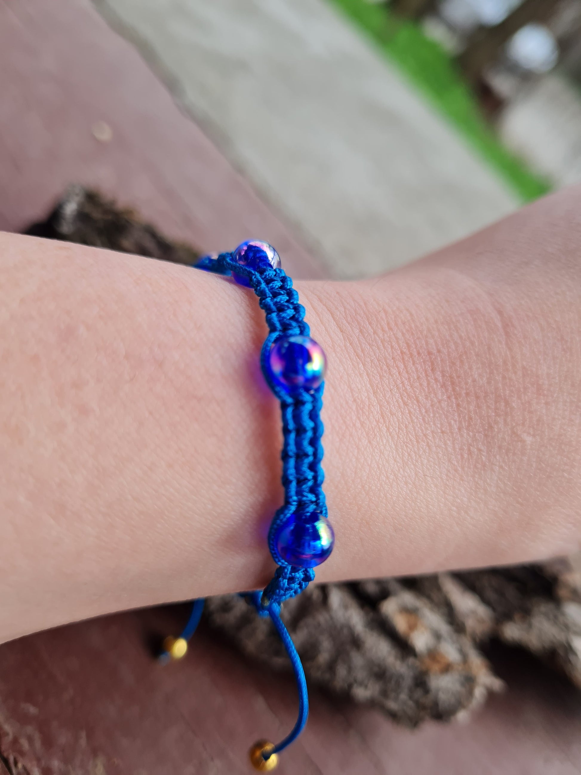 Bratara reglabila Blueberry Splash albastru