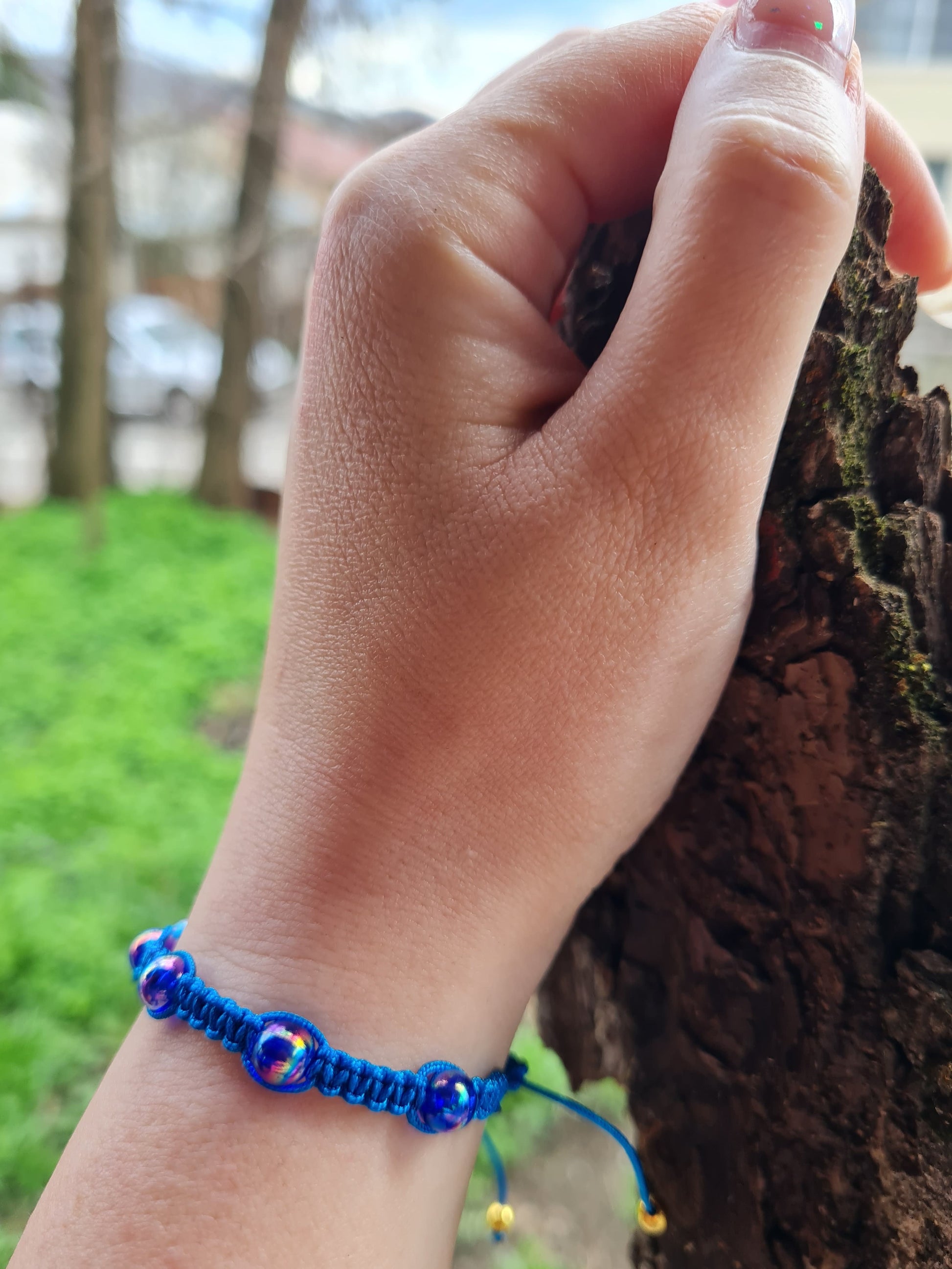 Bratara reglabila Blueberry Splash albastru