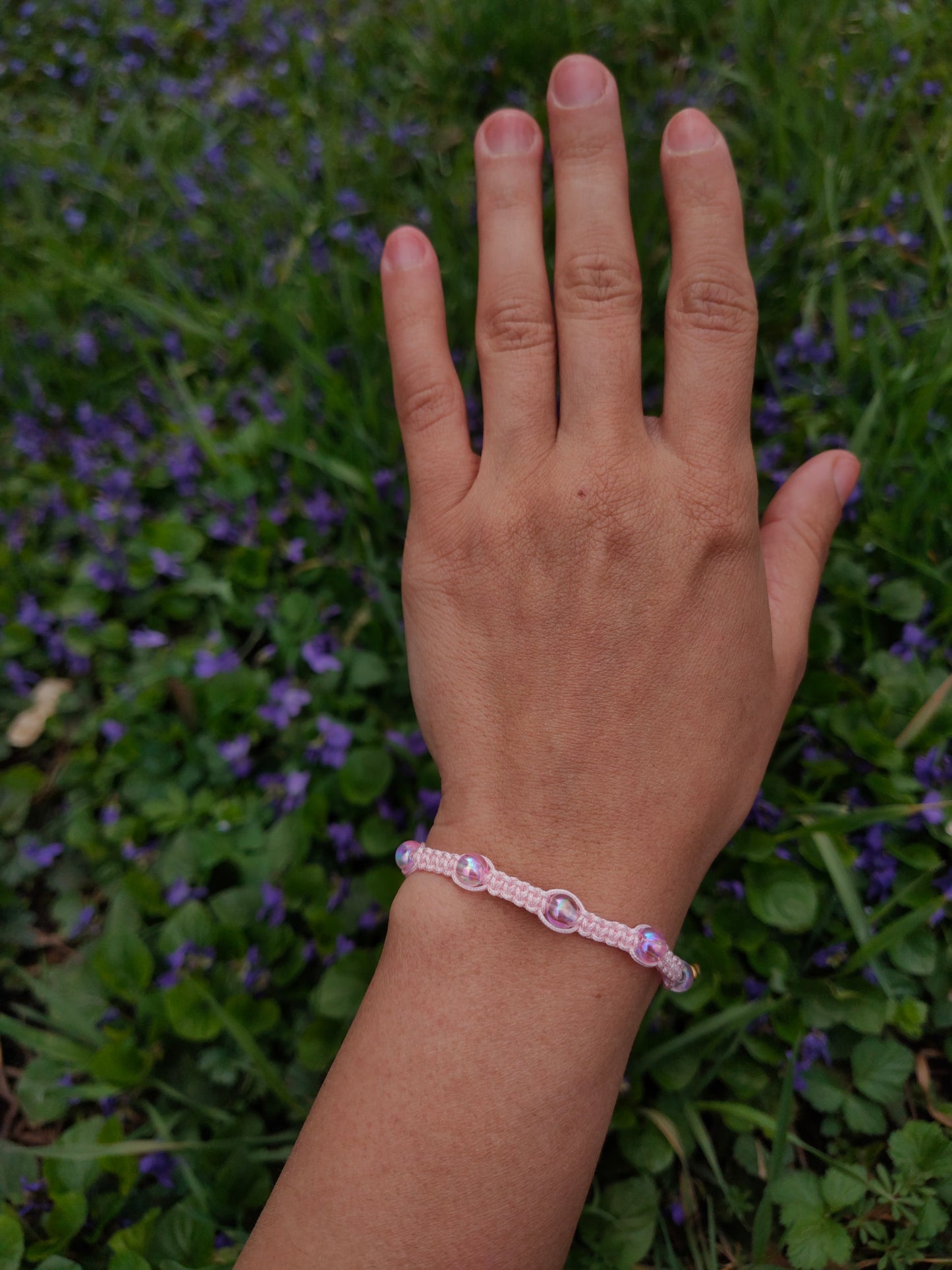 Bratara reglabila Candy roz