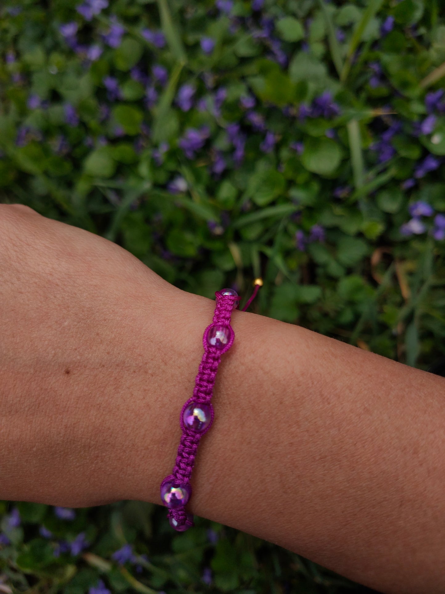 Bratara reglabila Gummy Grape mov