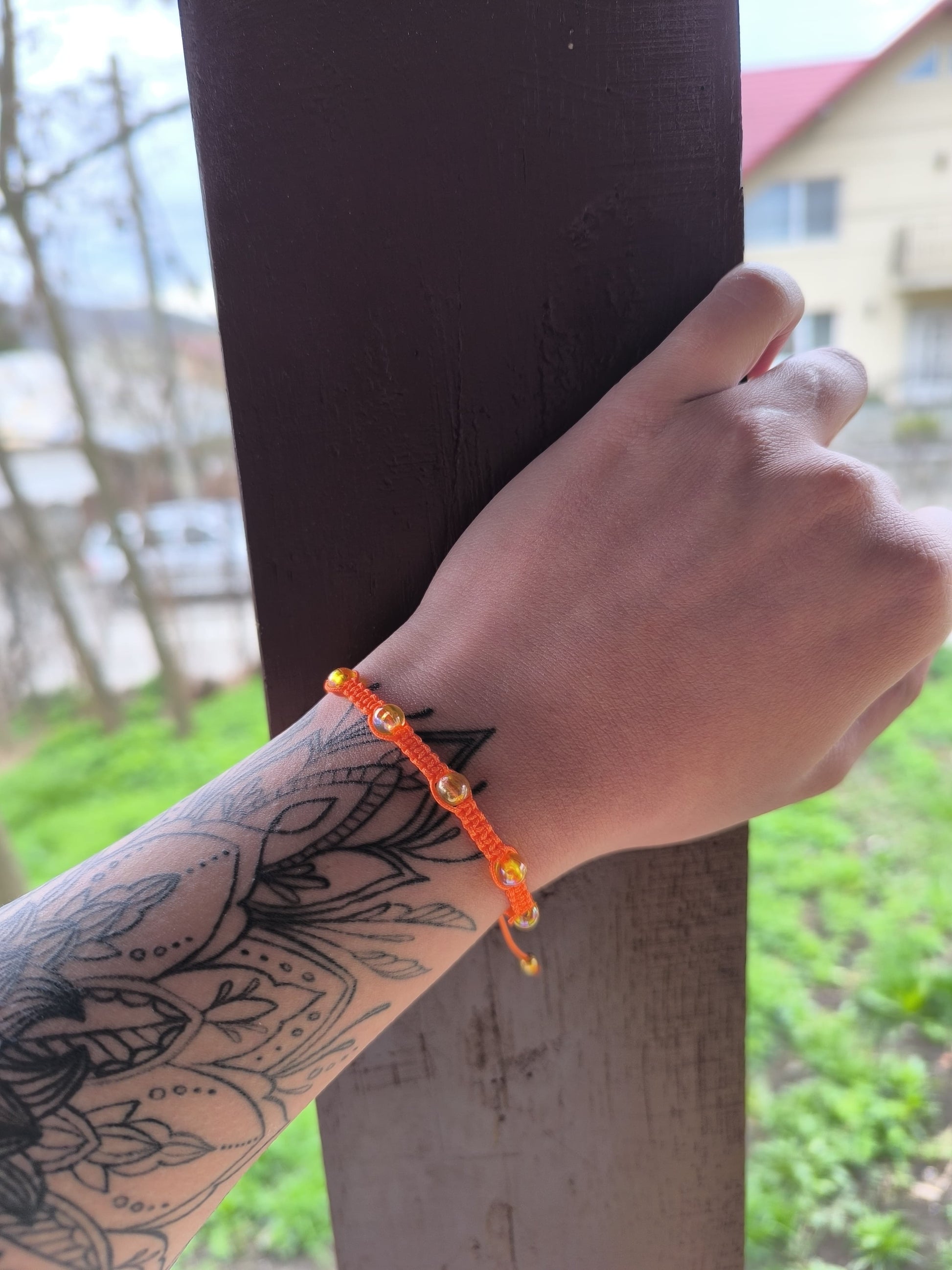 Bratara reglabila Sunset Glow portocaliu