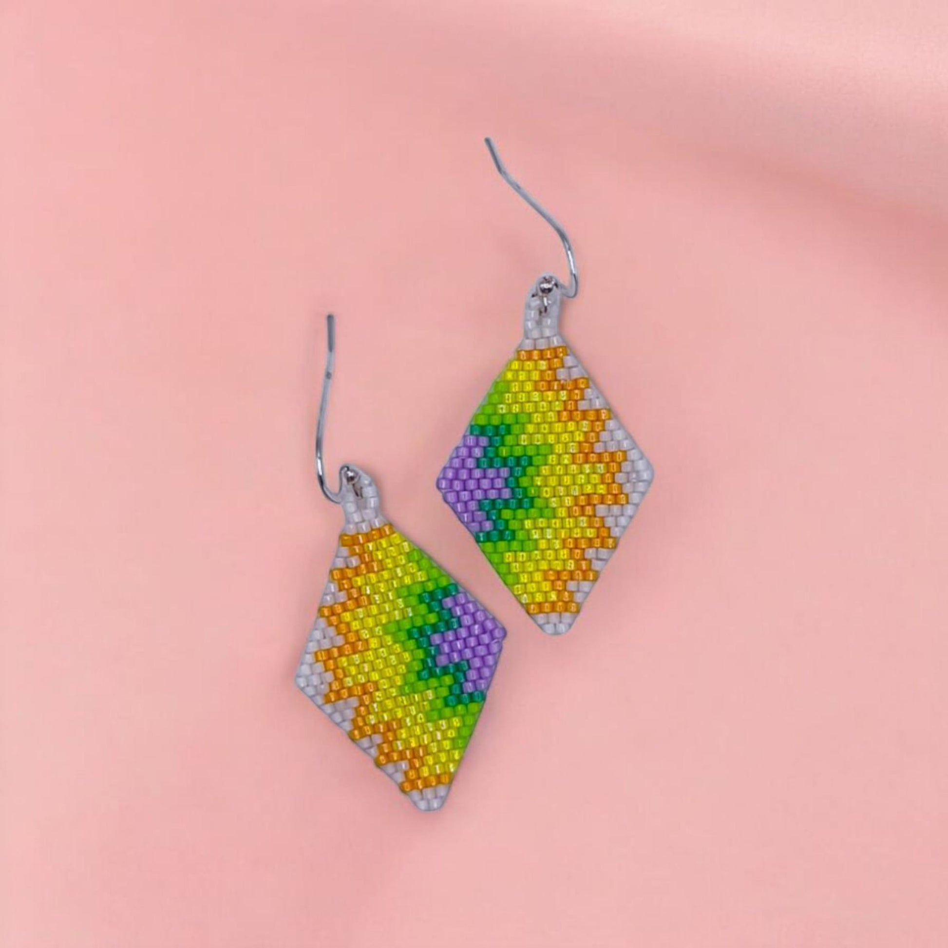 Cercei romb Summer Vibe colorati