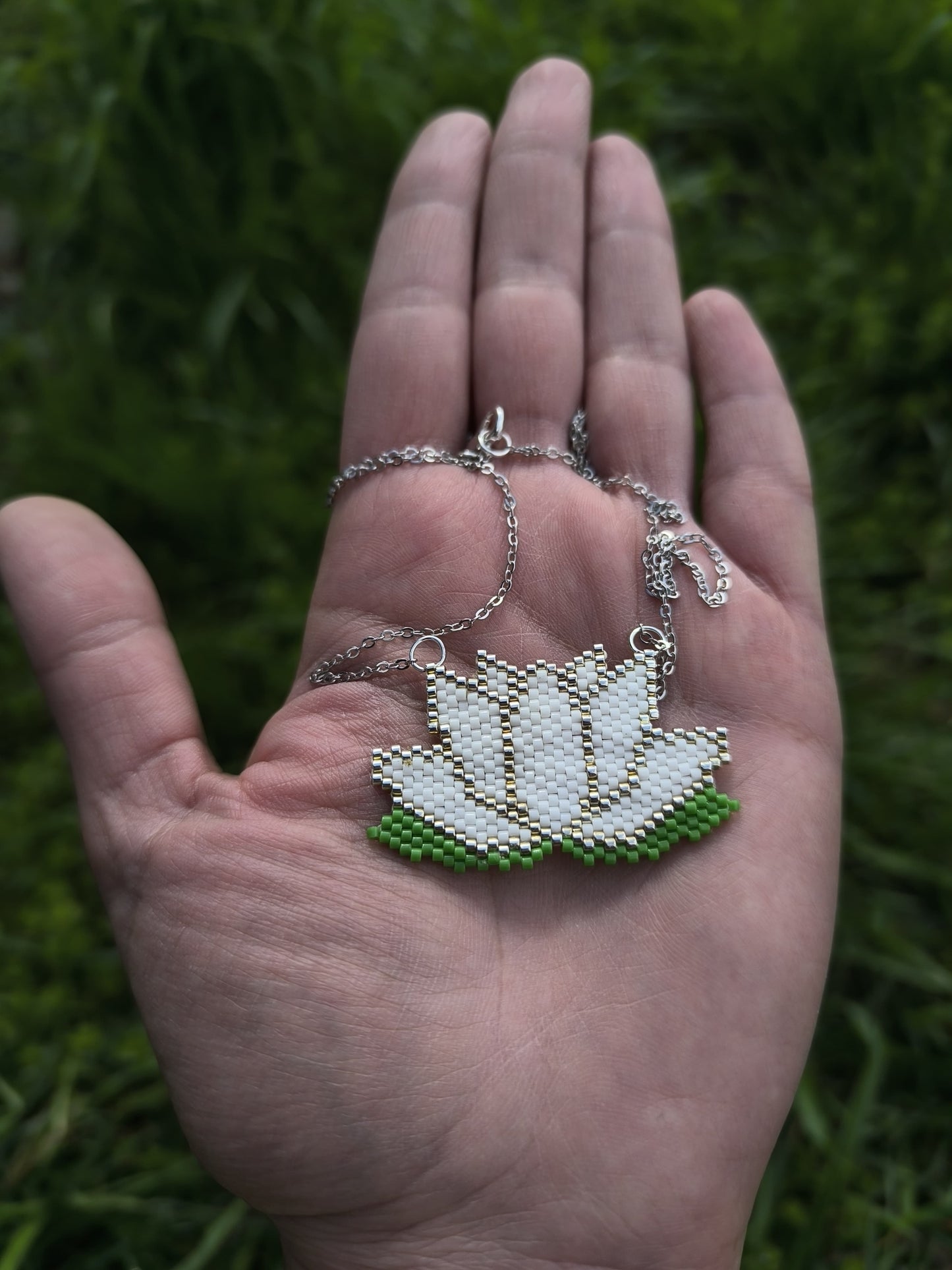 Colier cu pandantiv floare de lotus