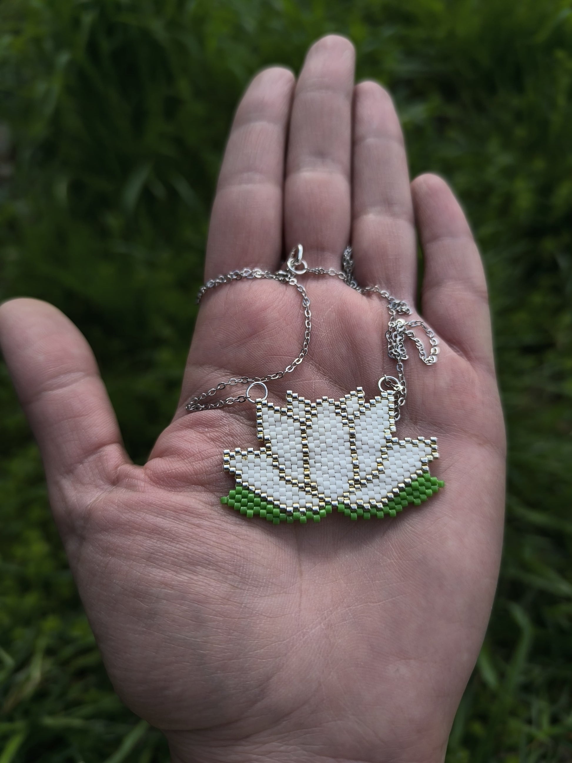 Colier cu pandantiv floare de lotus