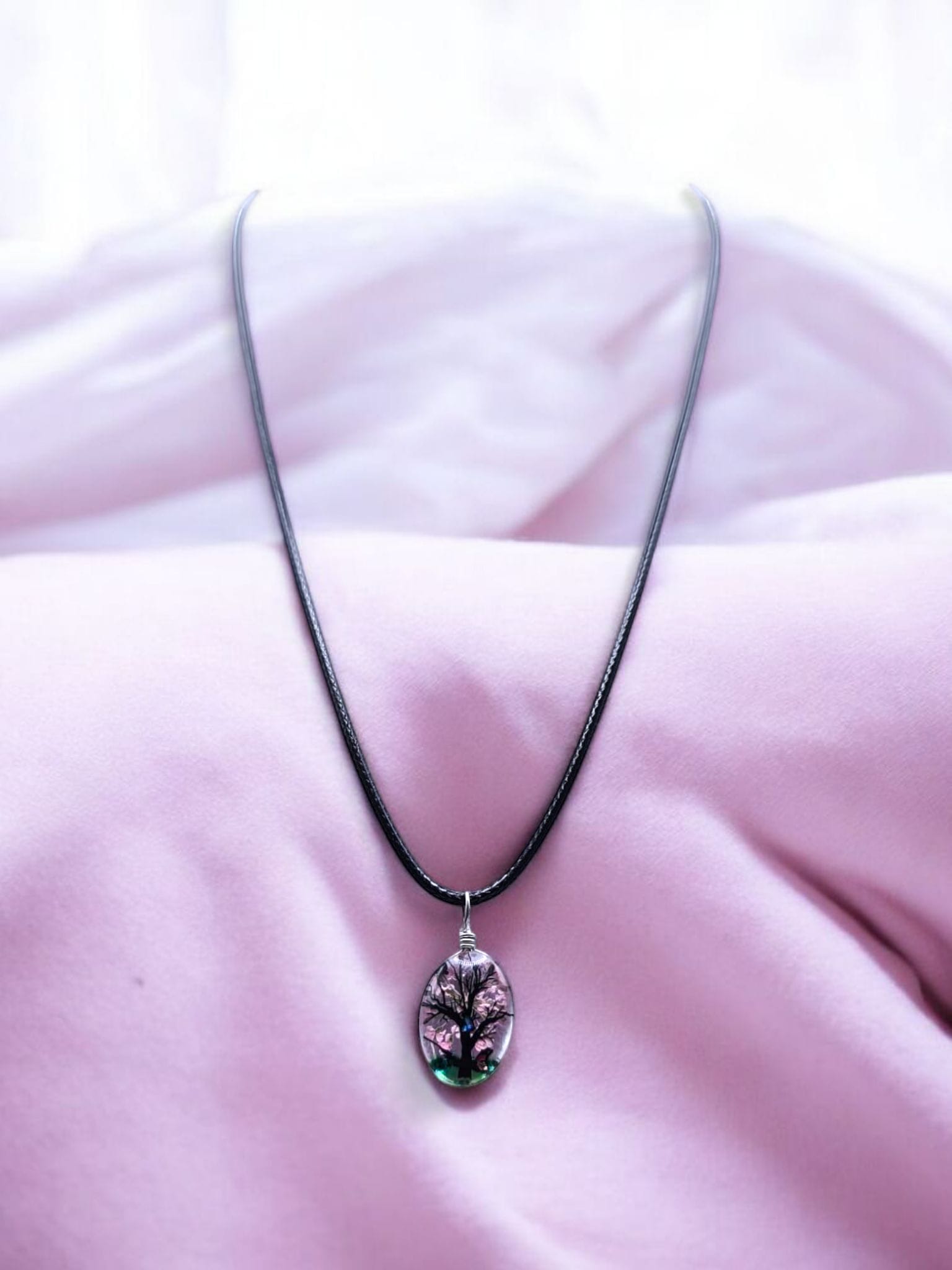 Colier Copacul Viselor – Rasarit Roz