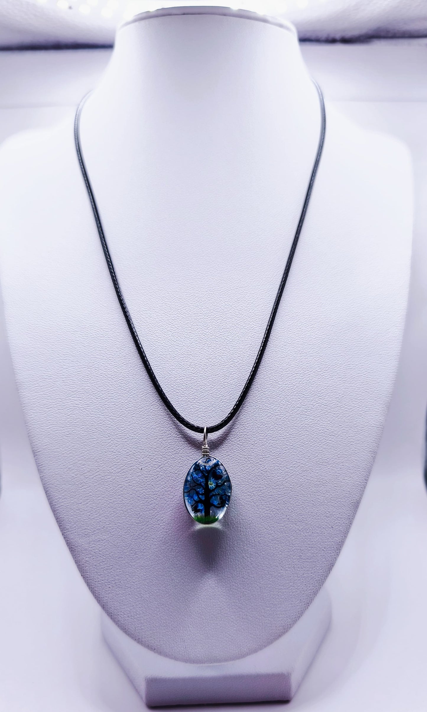 Colier Copacul Viselor - Albastru Nocturn