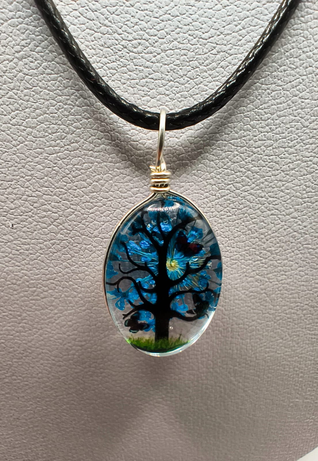 Colier Copacul Viselor - Albastru Nocturn
