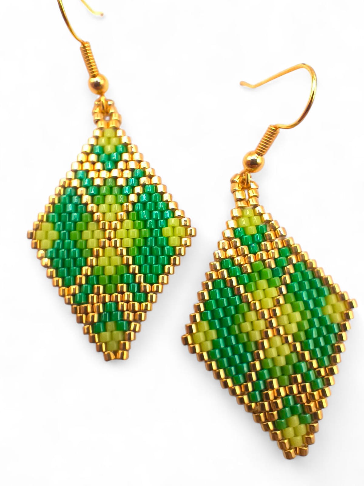 Set bijuterii handmade Emerald Green cercei si colier verde