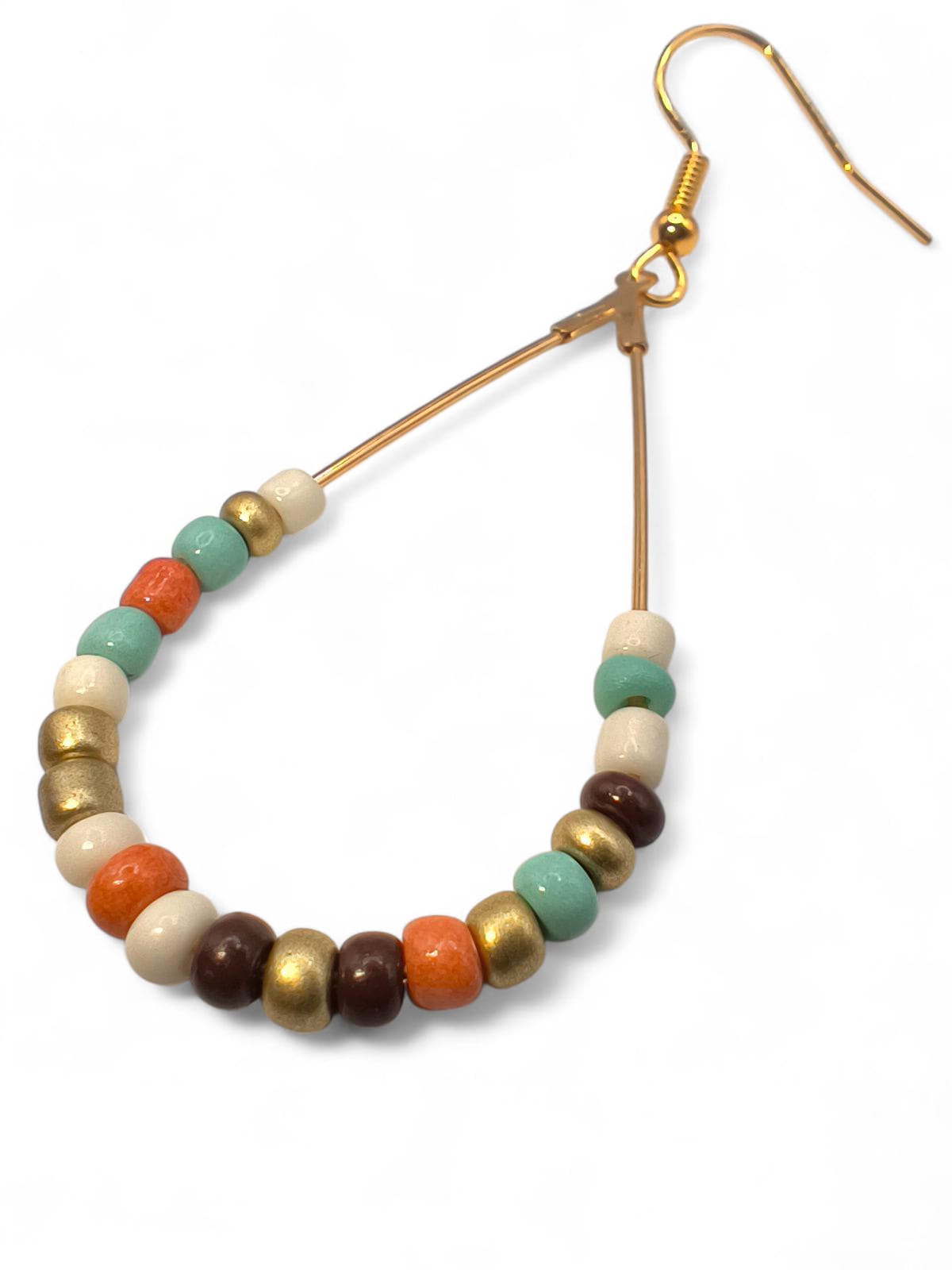 Cercei Autumn Spirit auriu in culorile toamnei