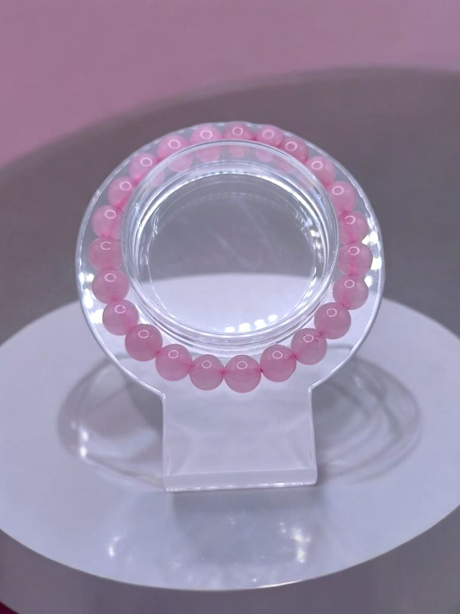 Bratara elastica Cuart Roz