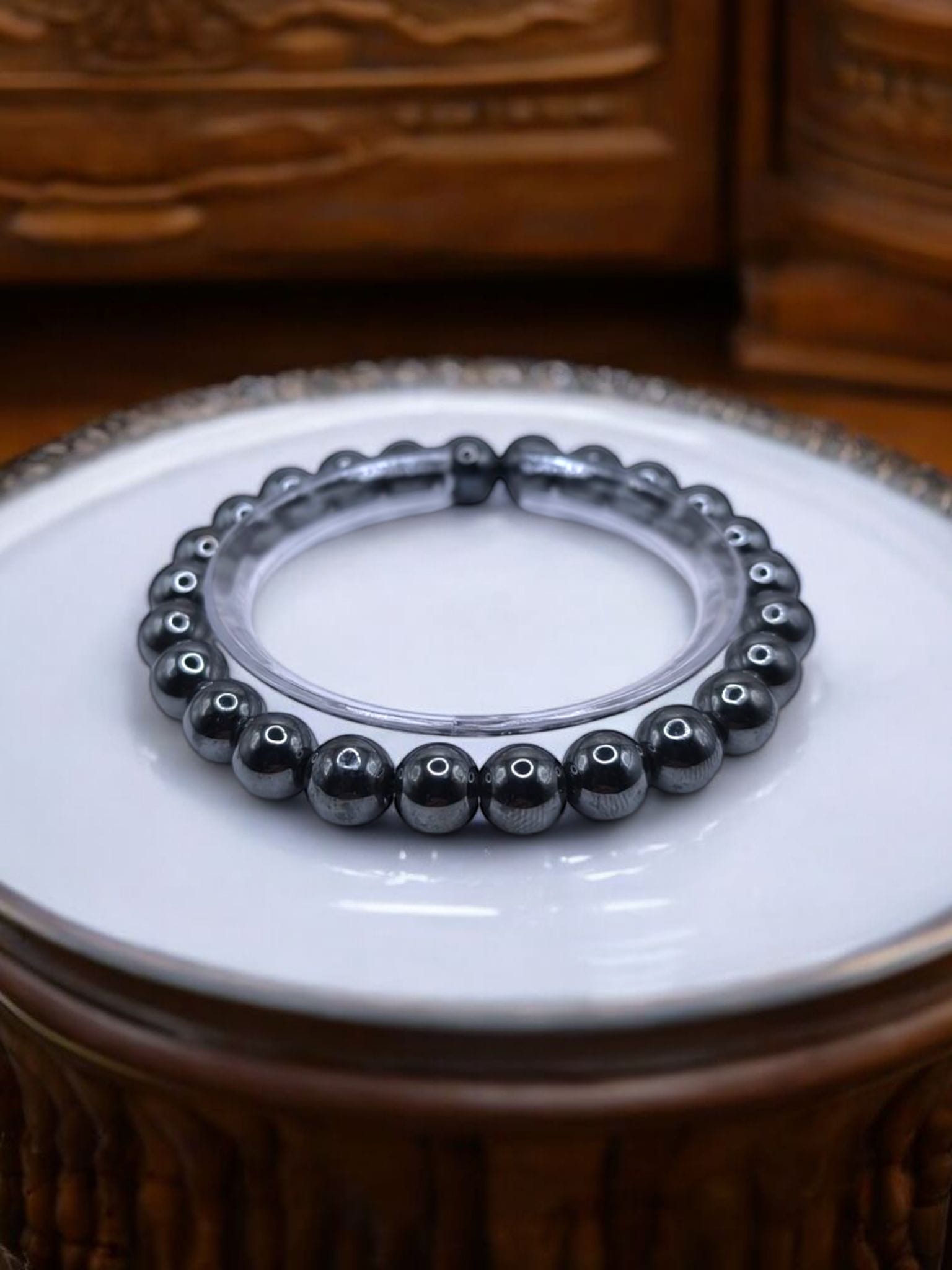 Bratara elastica Hematit