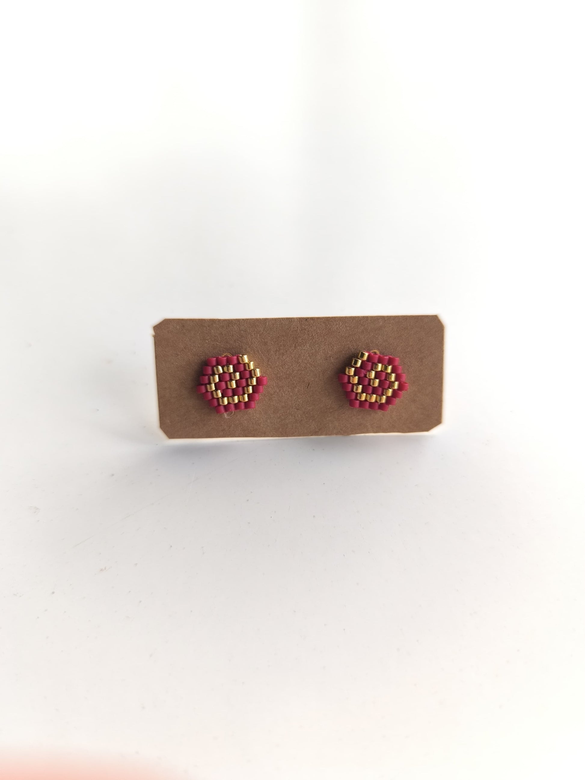 Cercei Spirala Red&Gold rosu si auriu