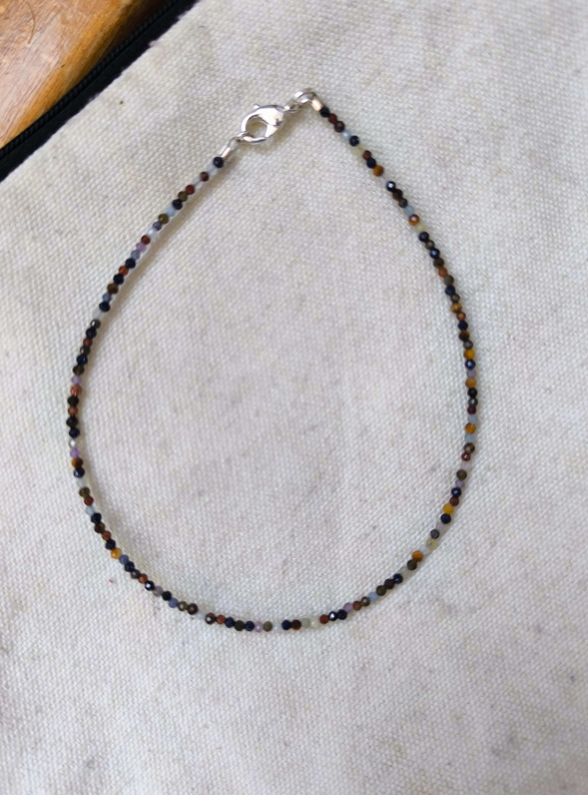 Bratara de picior cu mix de pietre semipretioase