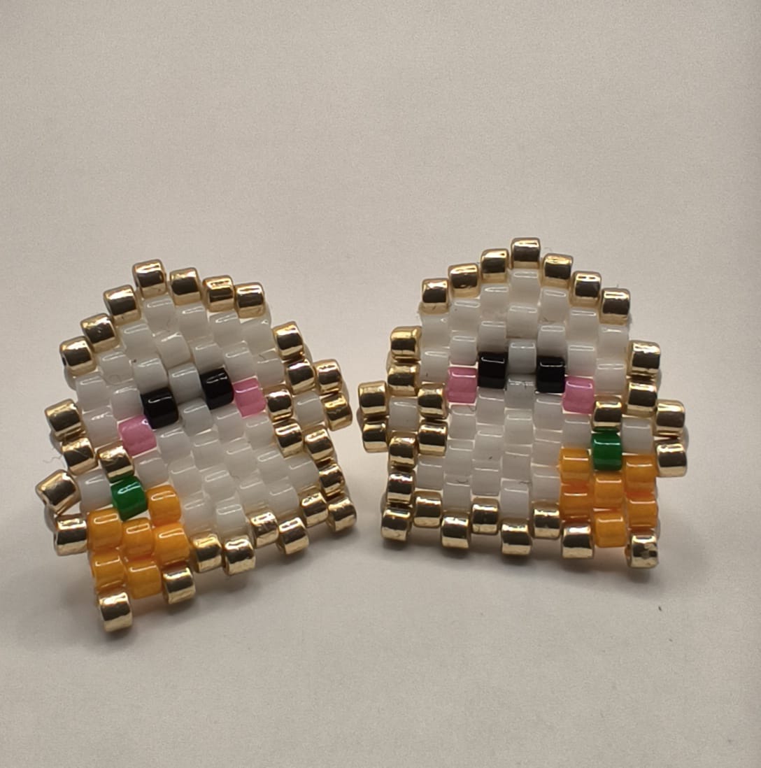 Cercei surub din Miyuki fantoma cu dovleac