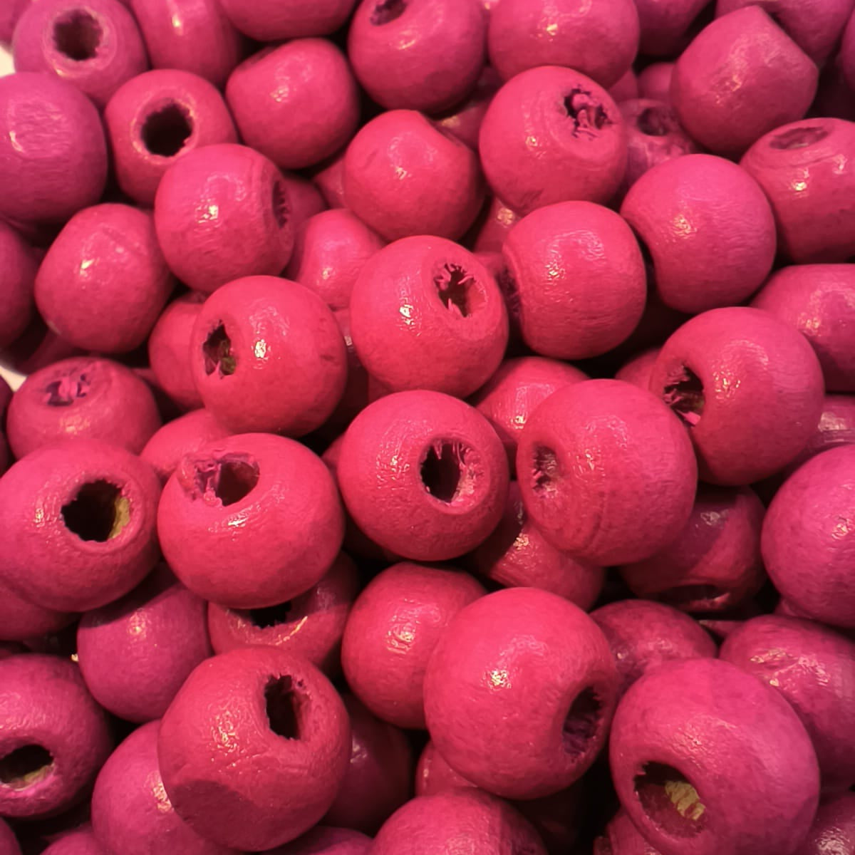 Margele din lemn 8mm fucsia