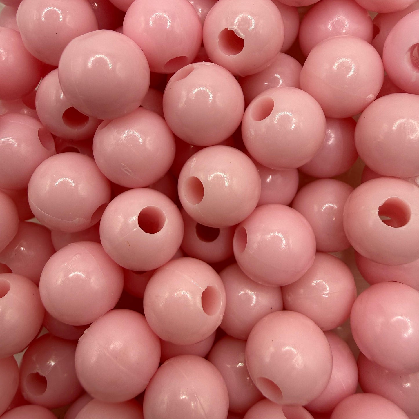 Margele acrilice 10mm roz