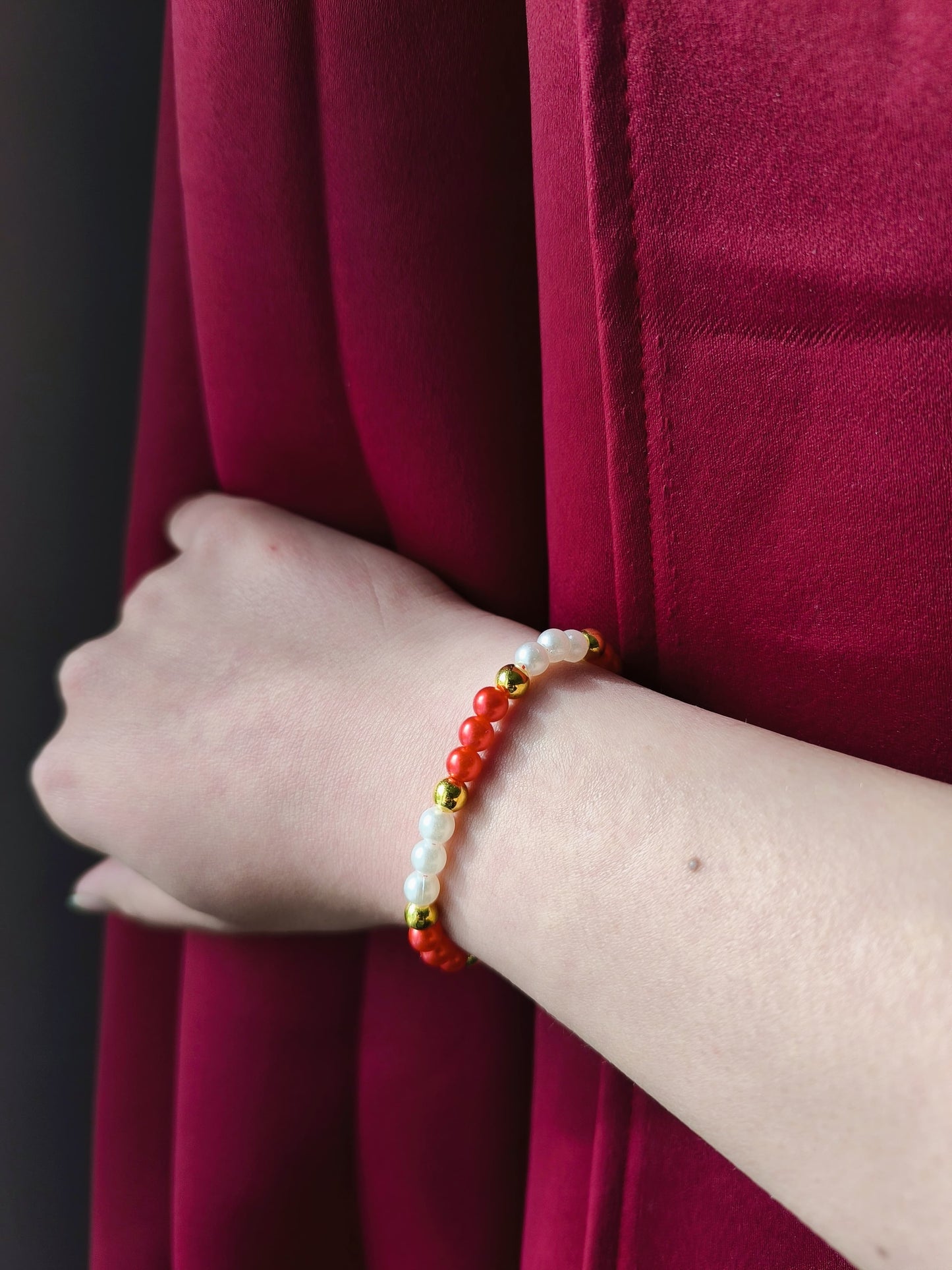 Bratara elastica Light Red rosu deschis