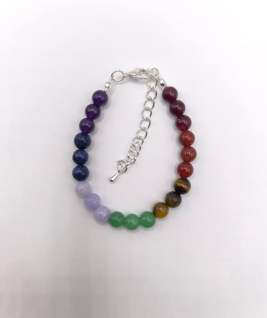 Bratara handmade 7 Chakre – inchizatoare lobster din otel inoxidabil