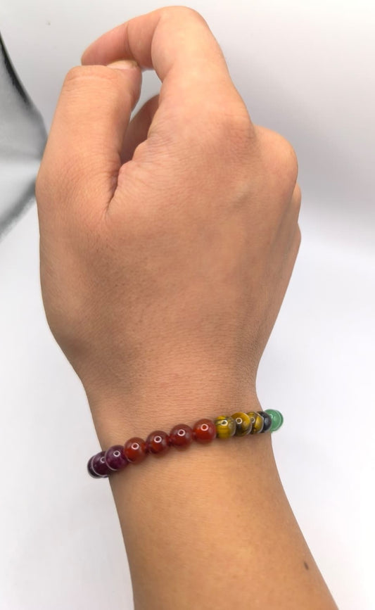 Bratara elastica 7 Chakre din pietre semipretioase