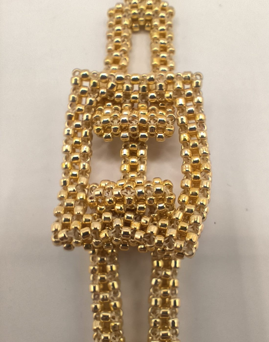 Bratara tesuta Gold din margele aurii