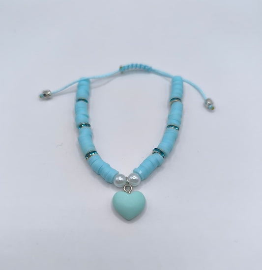 Bratara reglabila Heart in the Sky – albastru deschis