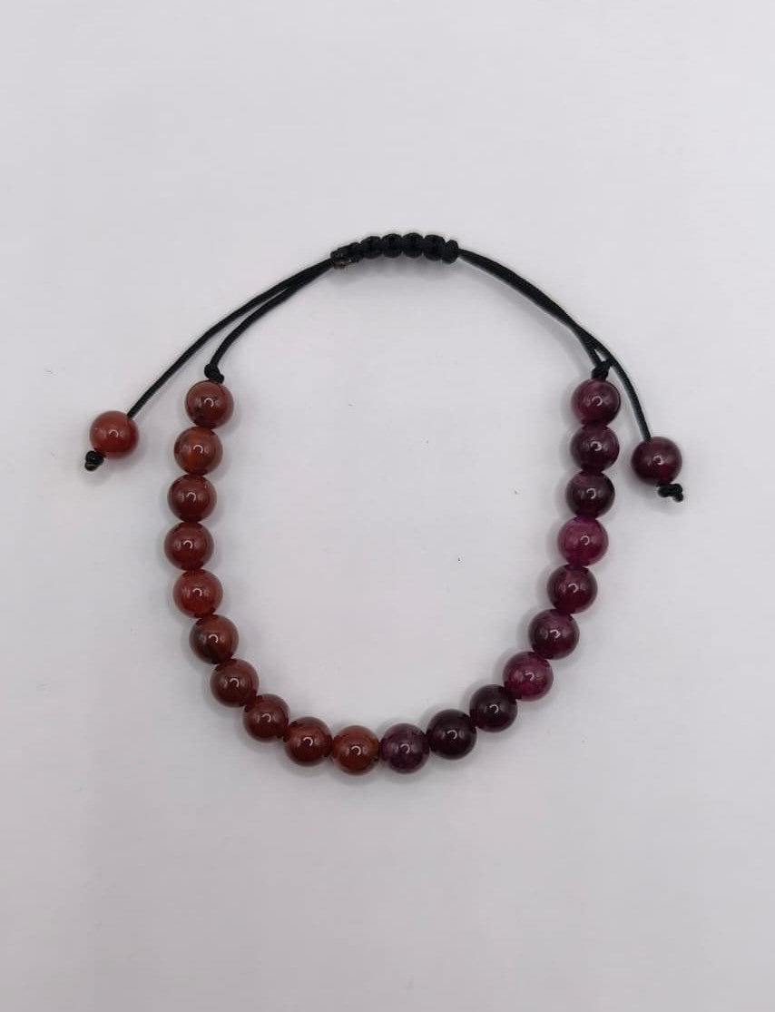 Bratara reglabila cu Carneol si Granat