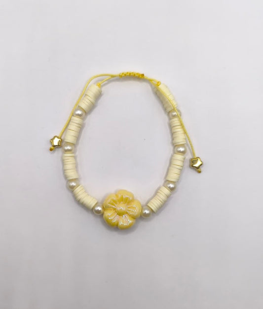 Bratara reglabila Golden Flower – galben