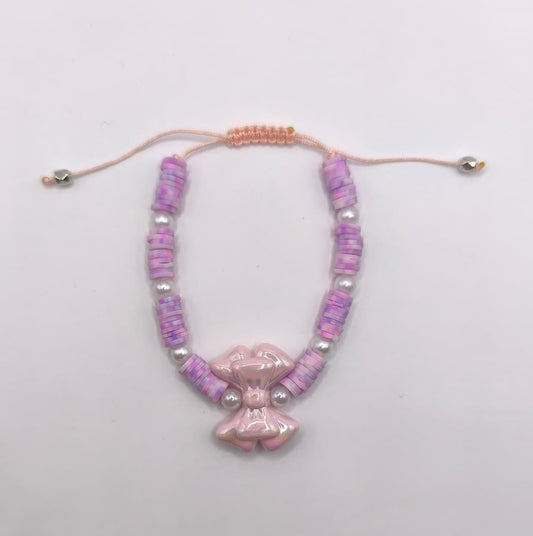 Bratara reglabila Pink Ribbon – mov si roz