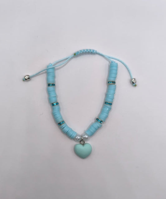 Bratara reglabila Heart in the Sky – albastru deschis