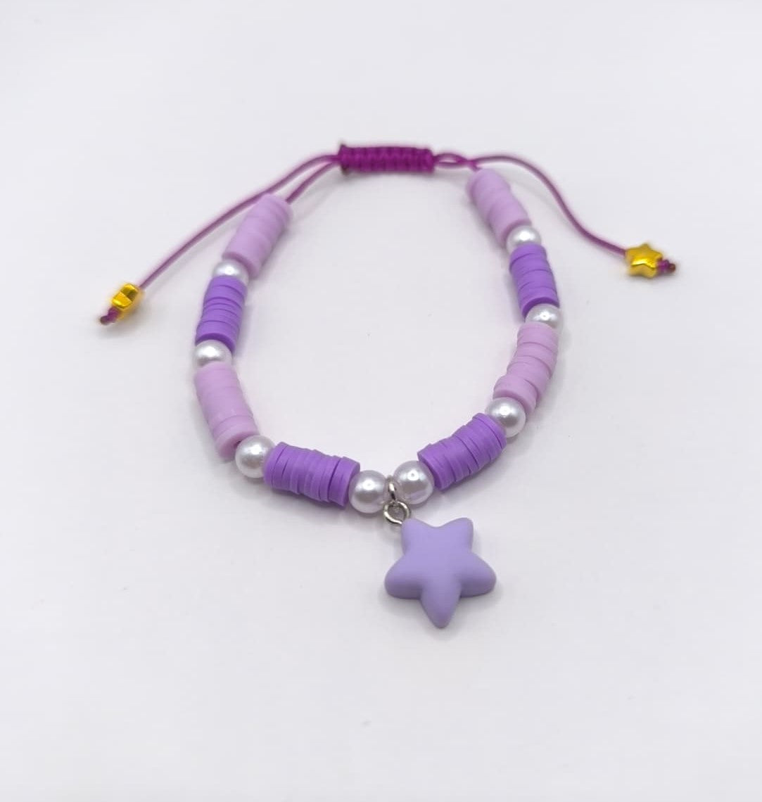 Bratara reglabila Violet Star – mov