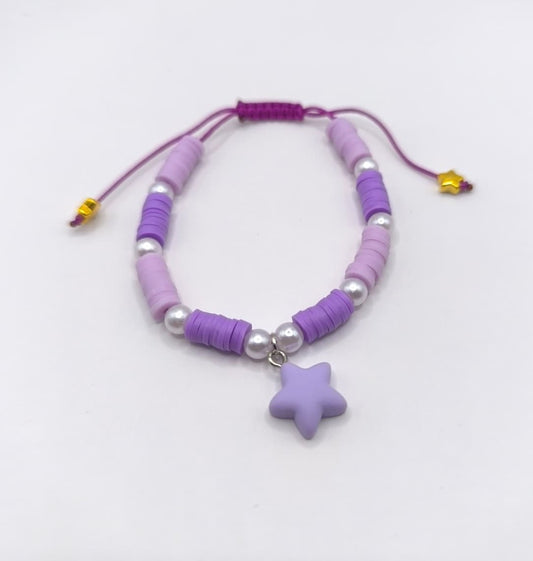 Bratara reglabila Violet Star – mov