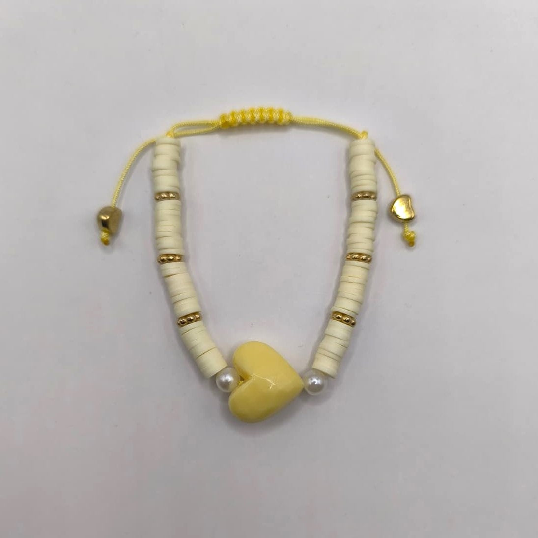 Bratara reglabila Sunny Heart – galben